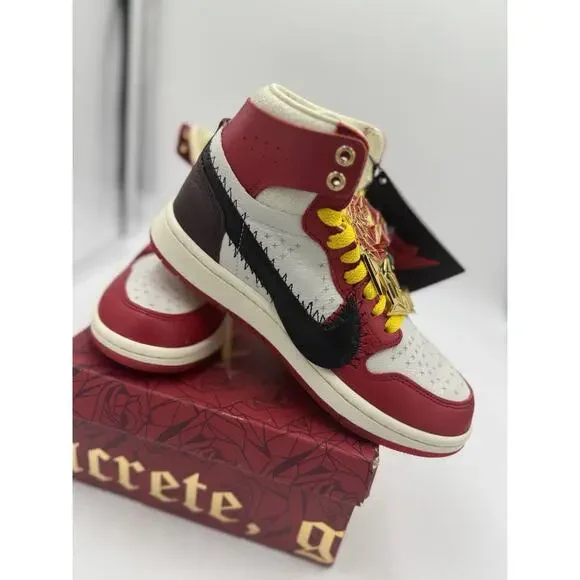 Size 5 - Teyana Taylor x Air Jordan 1 Zoom Comfort 2 High A Rose From Harlem W - Picture 5 of 9